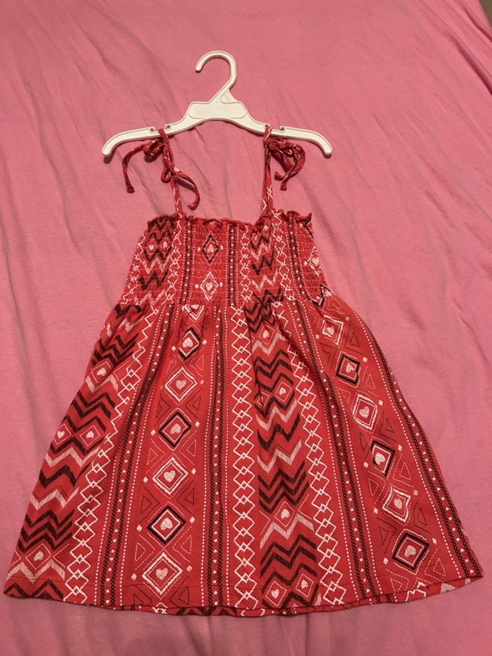 Old Navy Pink Patterned Tie-Shoulder